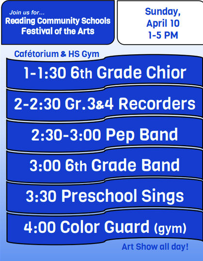 Schedule for festival of arts